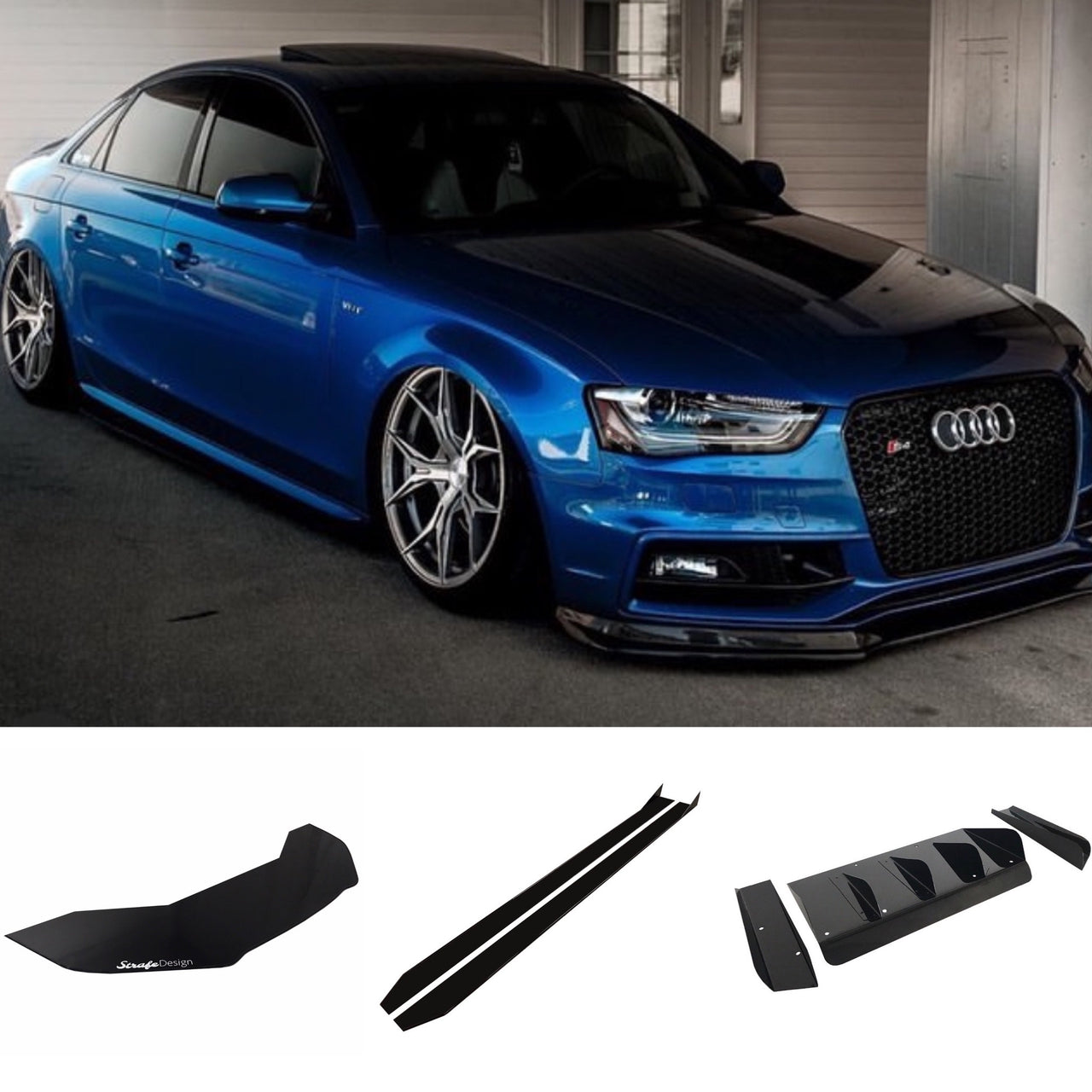 Aerokit for the AUDI A4 B8 S-line from JMS