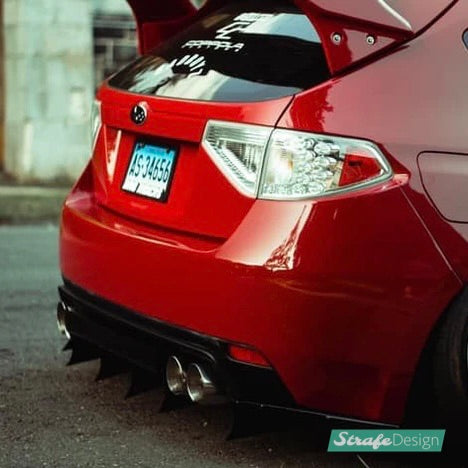 (2008-2014) Subaru WRX & STI Hatchback V3 Rear Diffuser